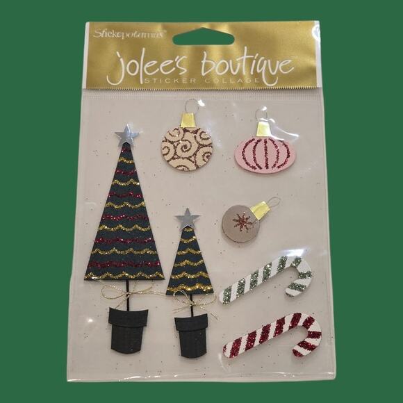 Jolee's Stickers Christmas Decorations Season Greetings Christmas Fun Noel Brads - Picture 7 of 9